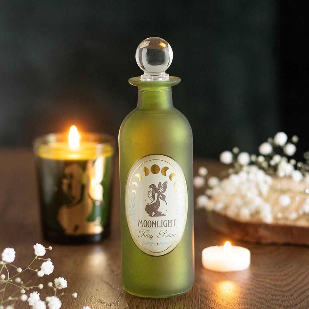 Something Different - Moonlight Fairy Decorative Glass Potion bottle - Multicolours